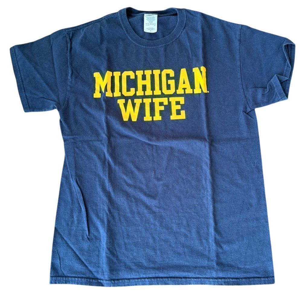 Michigan Wife T-Shirt Wolverines University Medium